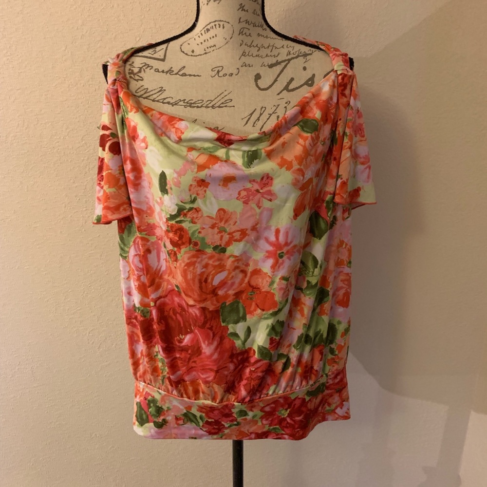 New Directions Cold Shoulder Top